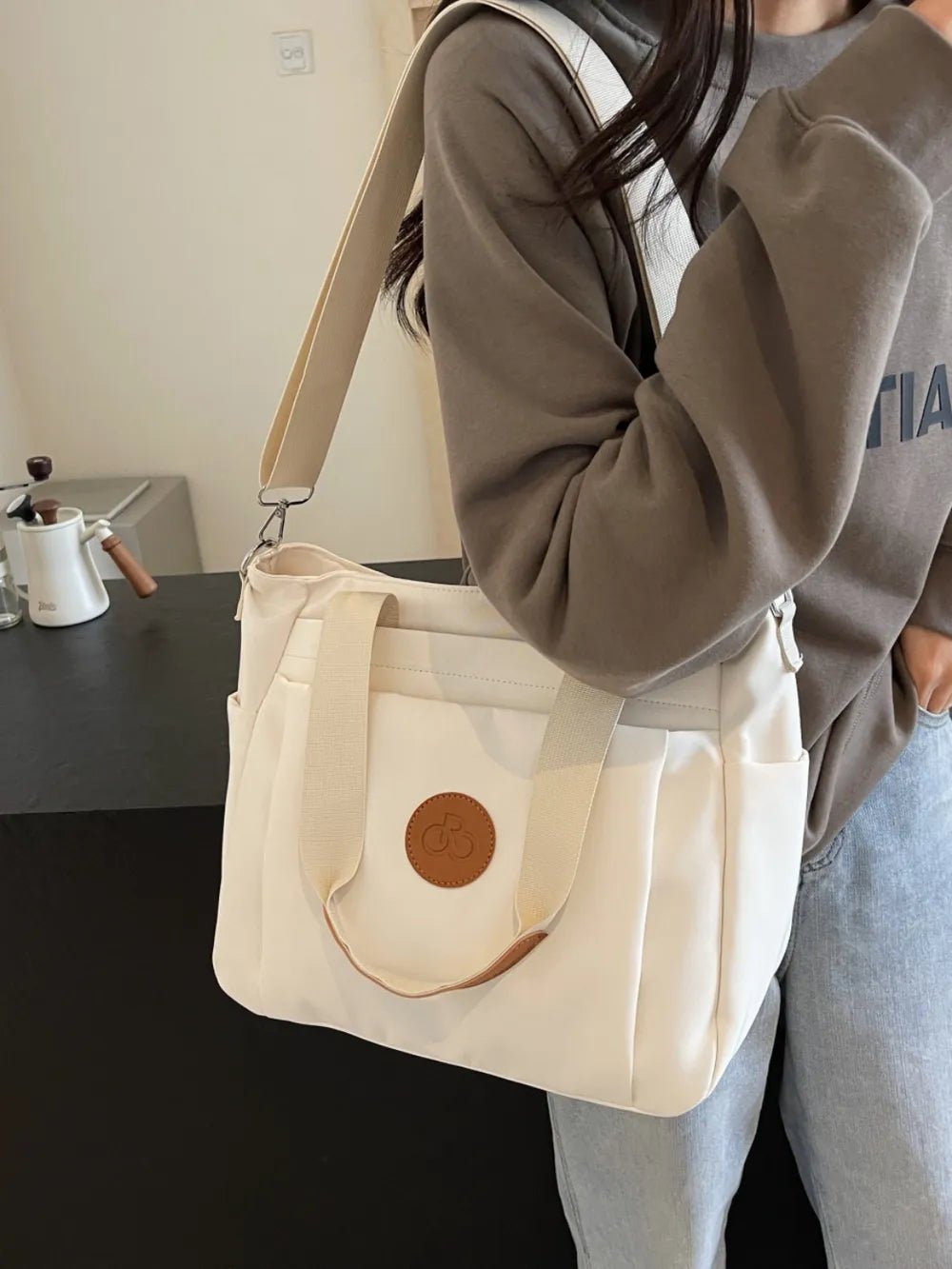 Nylon Solid Color Tote BagBag