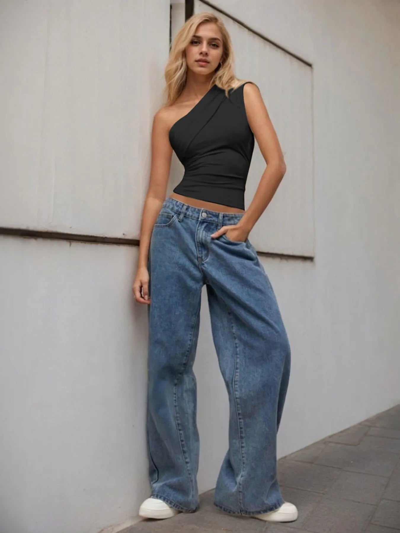One - Shoulder Tank Top
