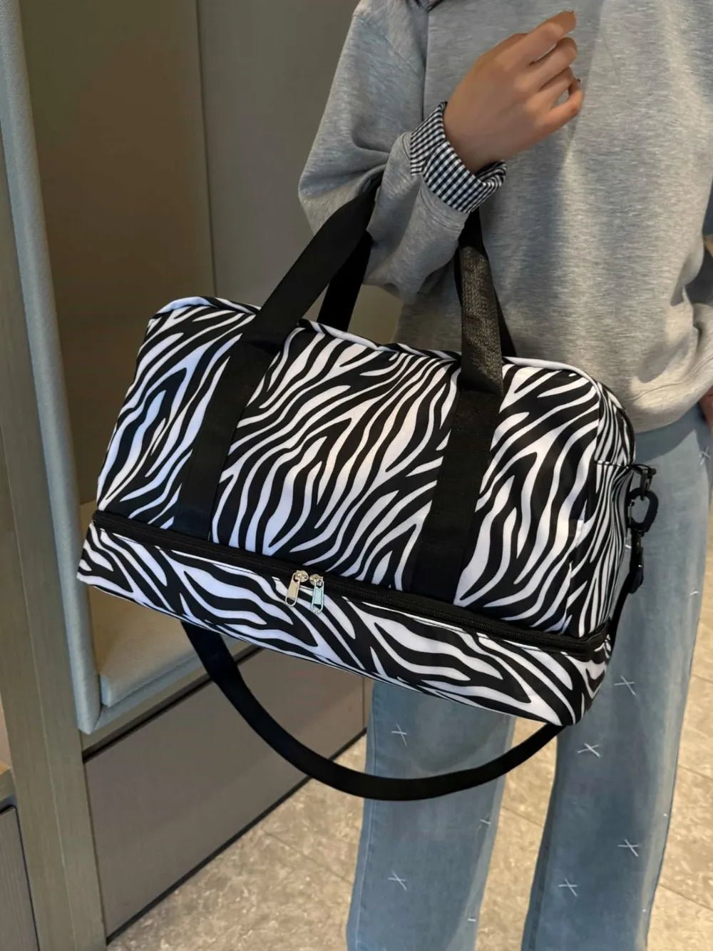Oxford Cloth Leopard Travel BagBag