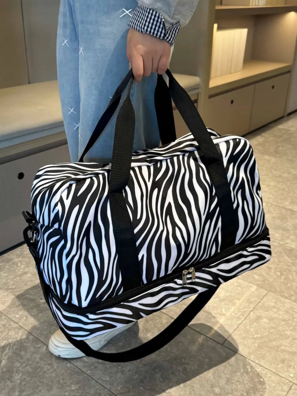 Oxford Cloth Leopard Travel BagBag