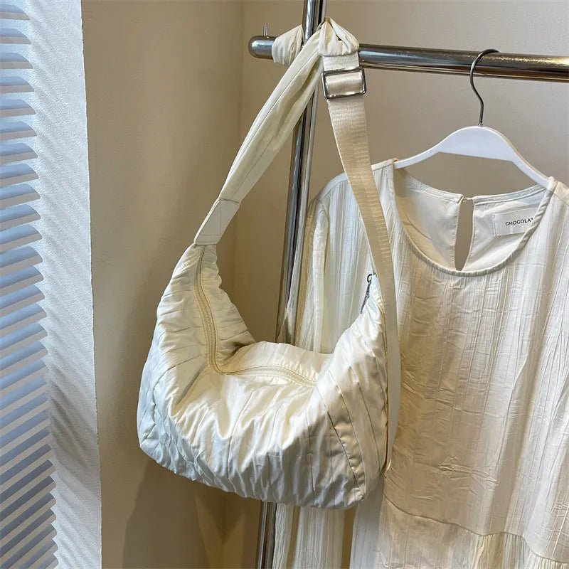 Pleated Dumpling Crossbody BagBag