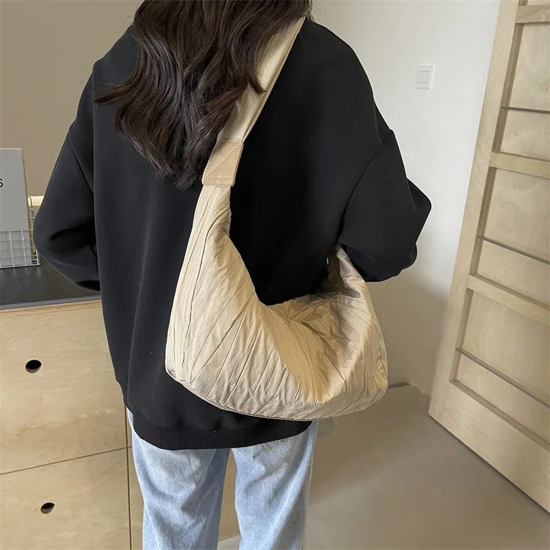 Pleated Dumpling Crossbody BagBag