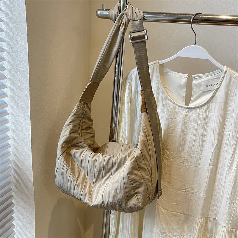 Pleated Dumpling Crossbody BagBag