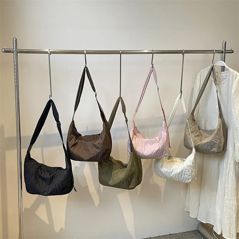 Pleated Dumpling Crossbody BagBag