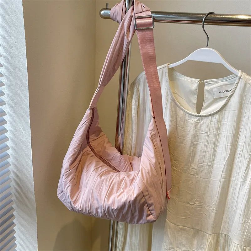 Pleated Dumpling Crossbody BagBag
