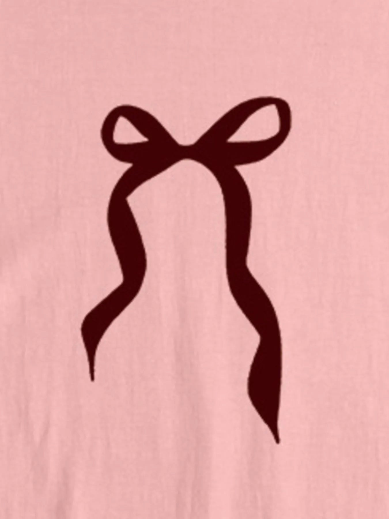 Plus Size Bow Round Neck Short Sleeve T-Shirt