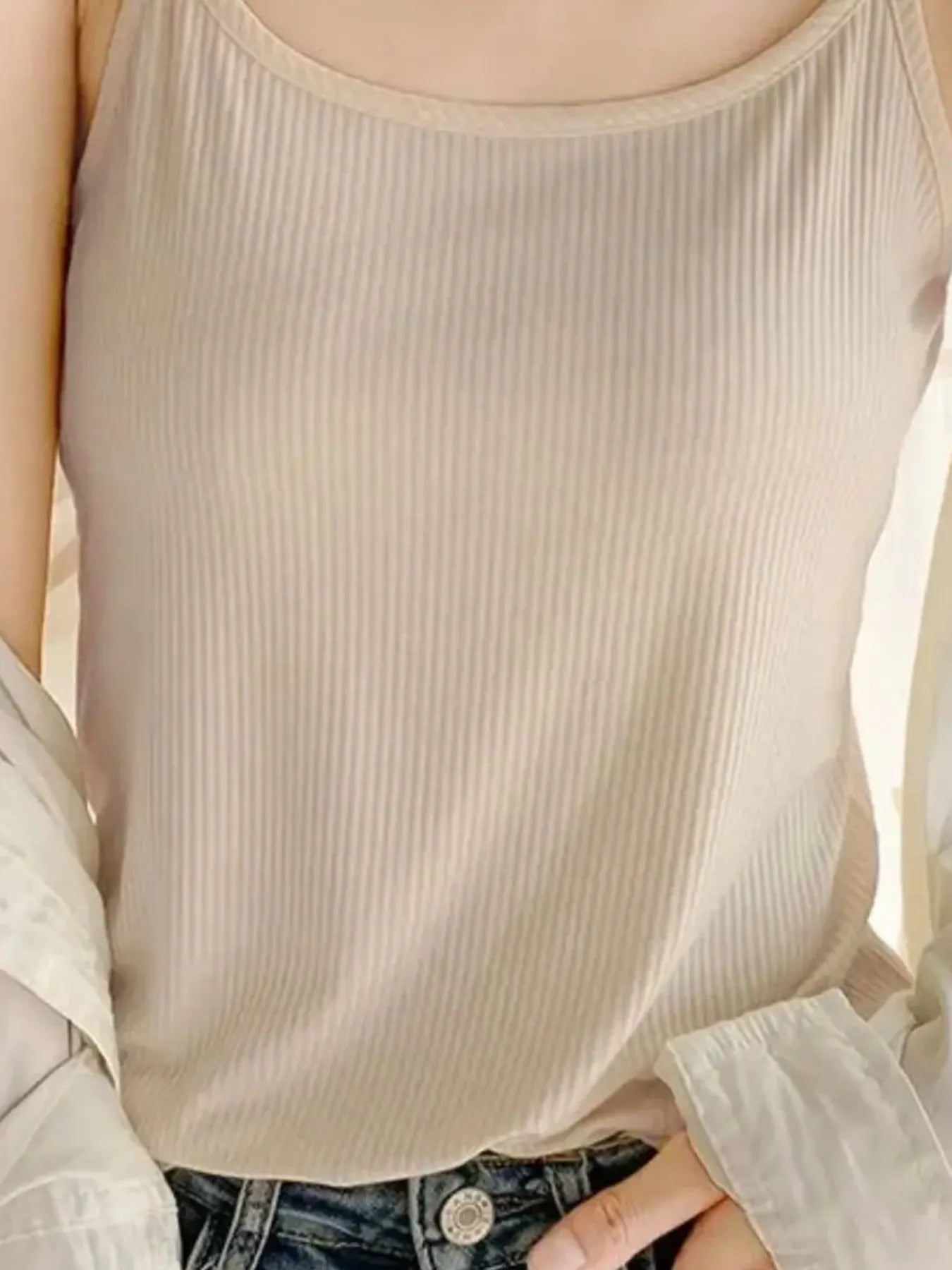 Plus Size Scoop Neck Cami Top