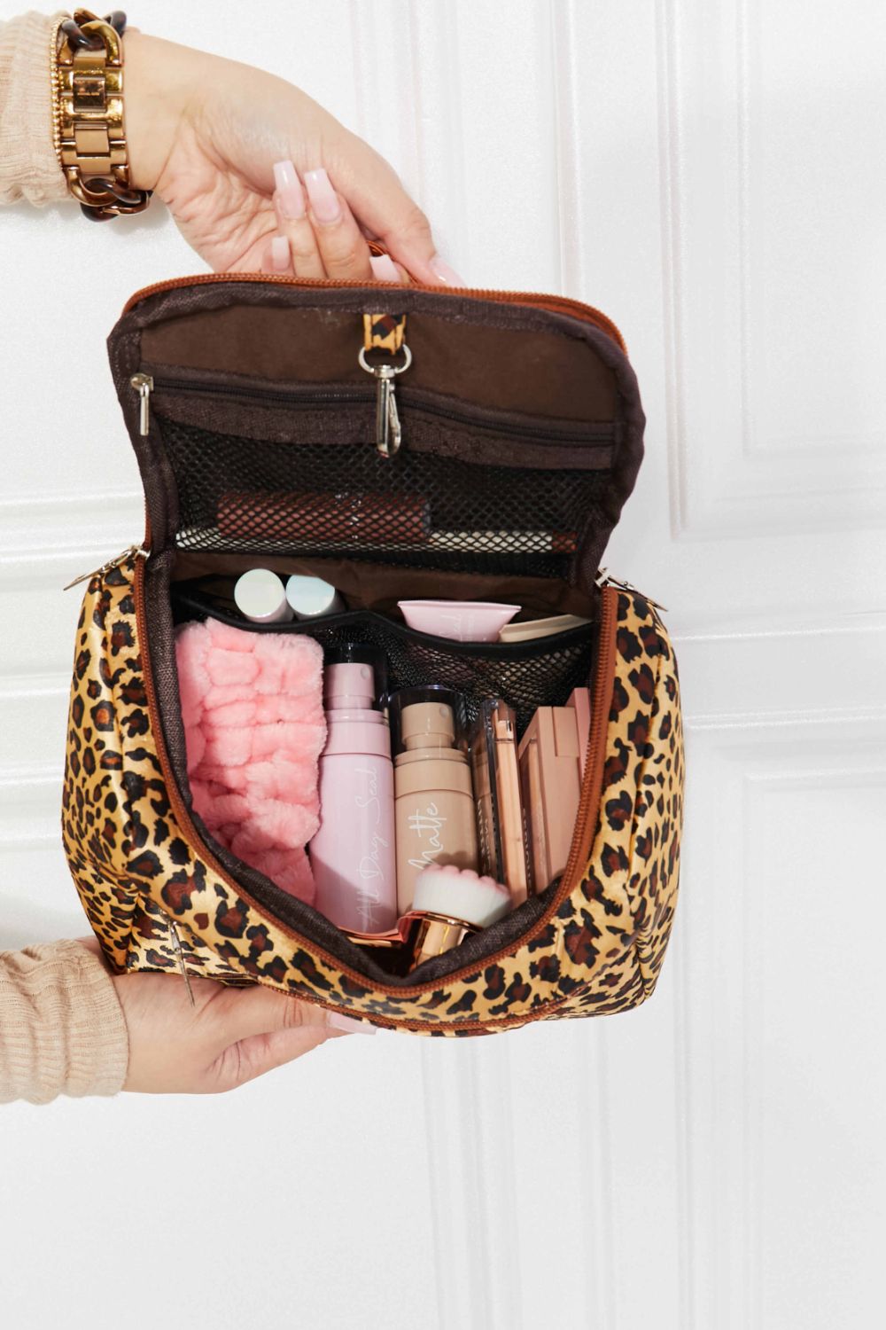 Printed Makeup Bag with StrapBag