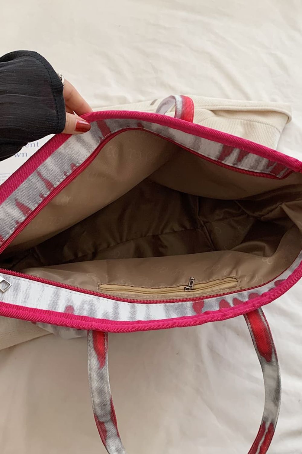 Printed PU Leather Tote BagBag