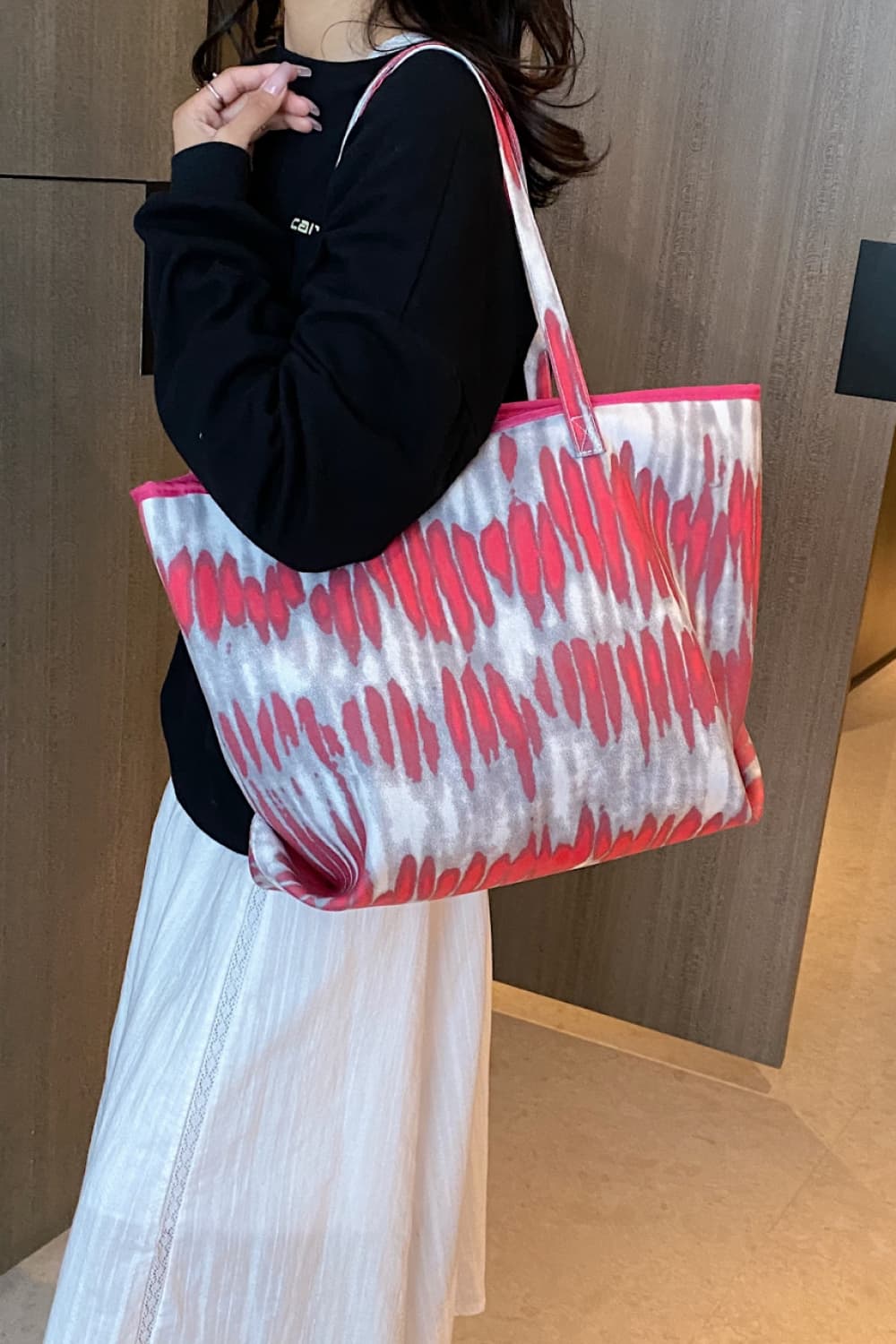 Printed PU Leather Tote BagBag