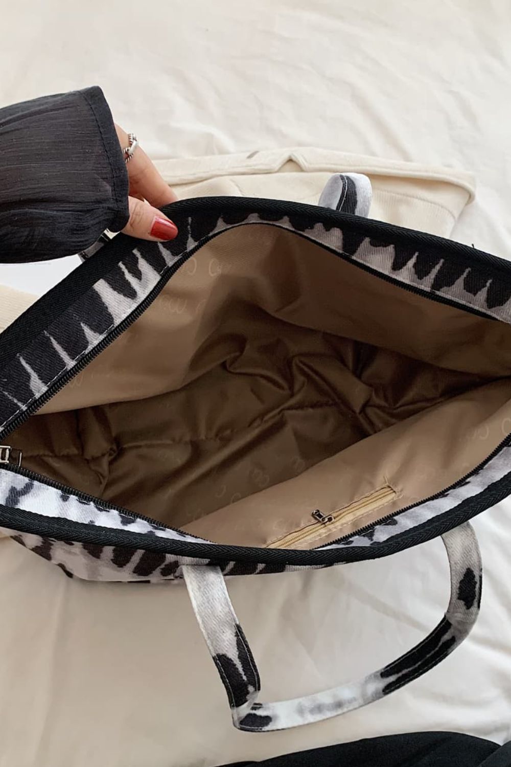 Printed PU Leather Tote BagBag