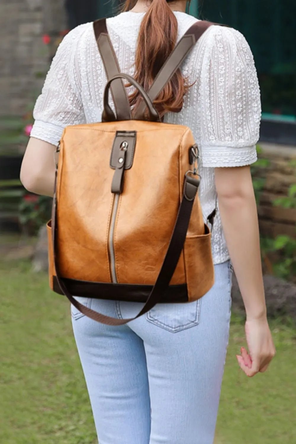 PU Leather Large Backpack BagBag