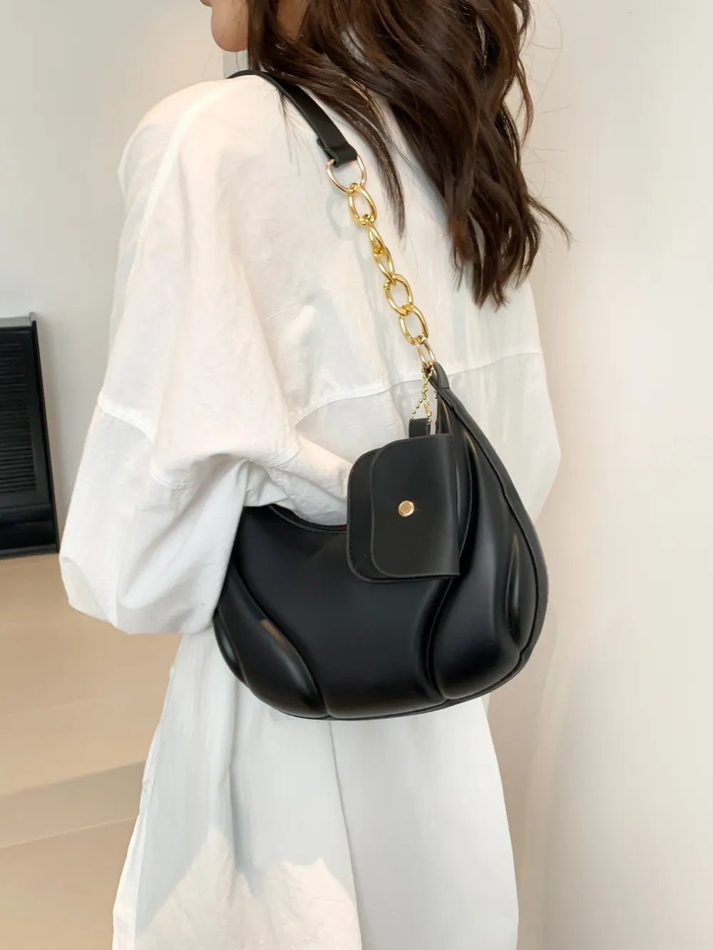 PU Leather Shoulder Bag with EarPods BagBag