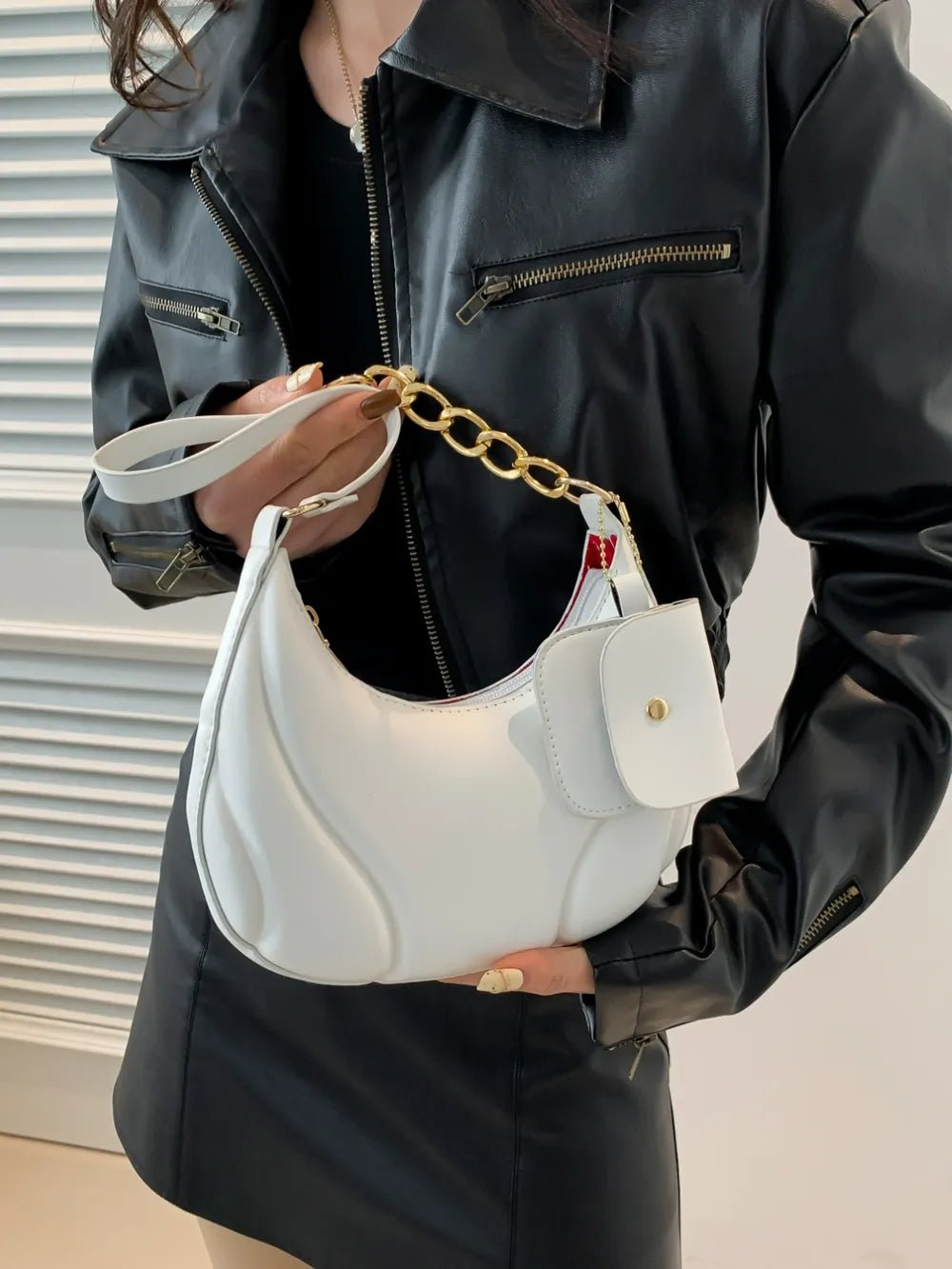 PU Leather Shoulder Bag with EarPods BagBag