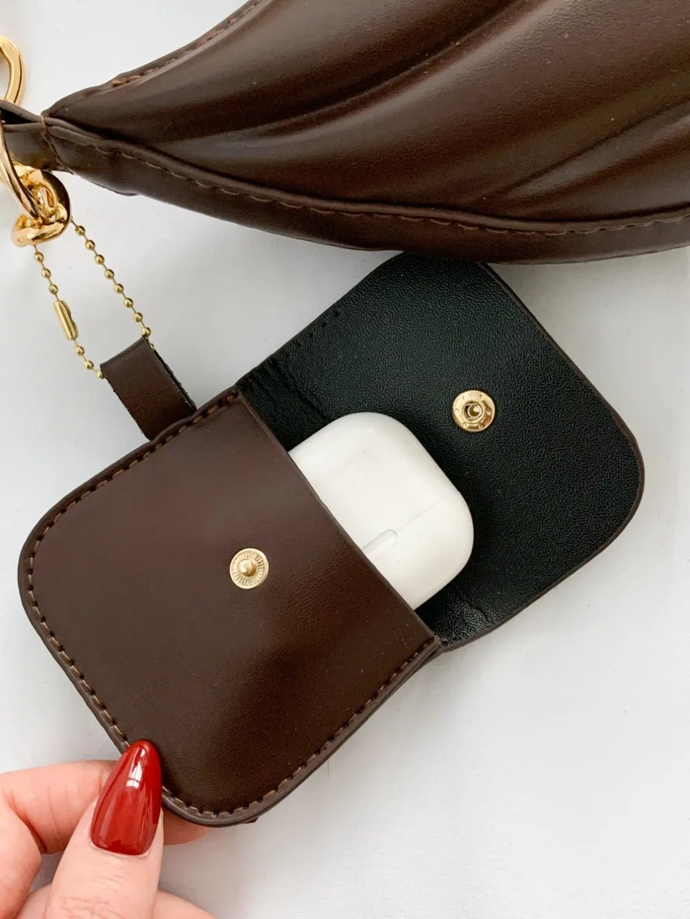 PU Leather Shoulder Bag with EarPods BagBag