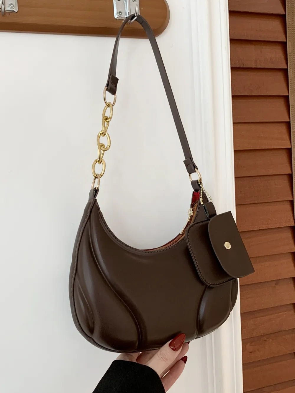 PU Leather Shoulder Bag with EarPods BagBag