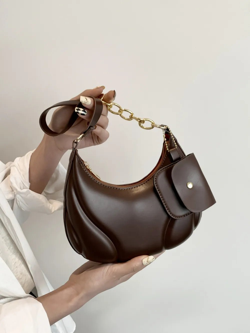 PU Leather Shoulder Bag with EarPods BagBag