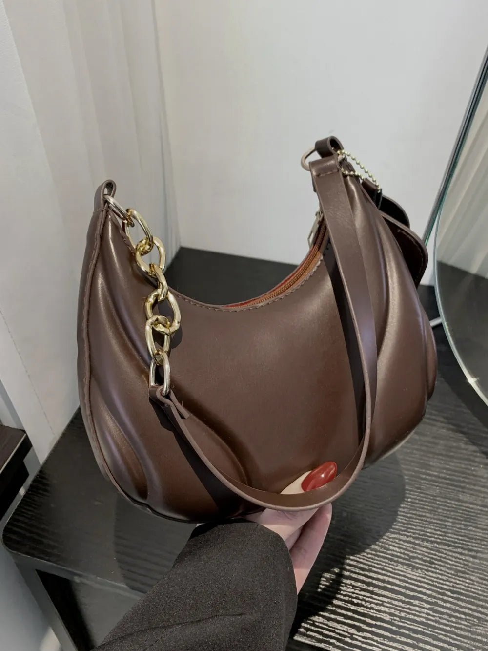 PU Leather Shoulder Bag with EarPods BagBag