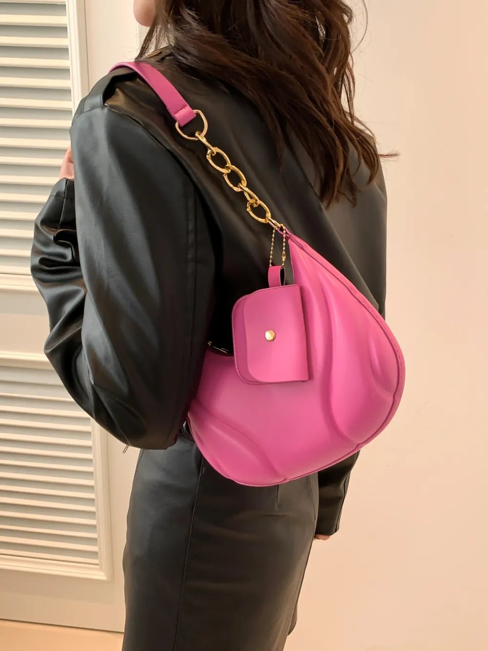 PU Leather Shoulder Bag with EarPods BagBag