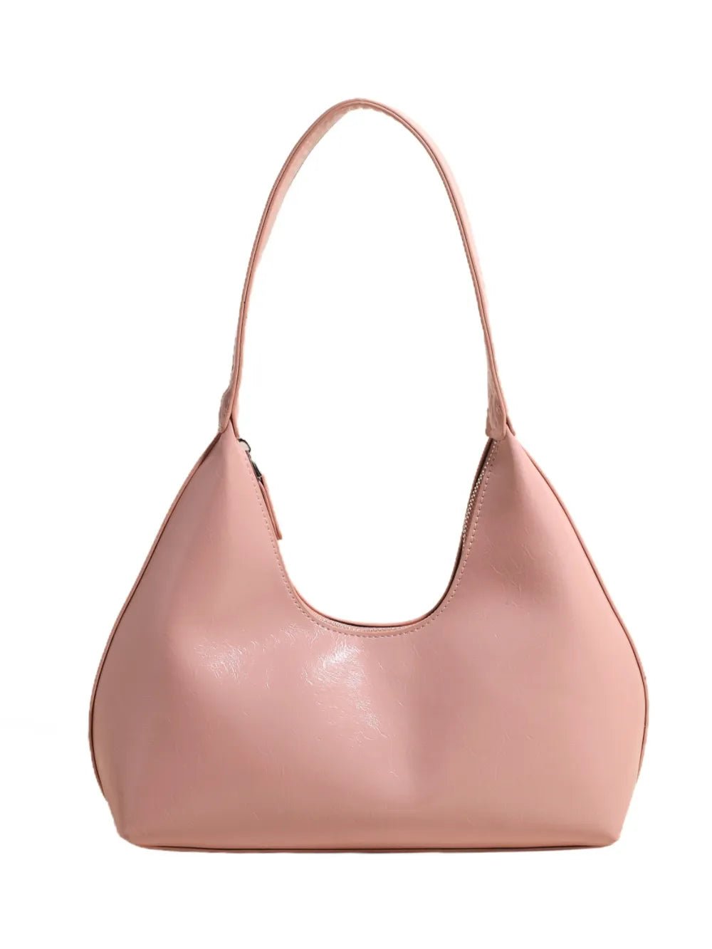 PU Leather Shoulder Bag with ZipBag