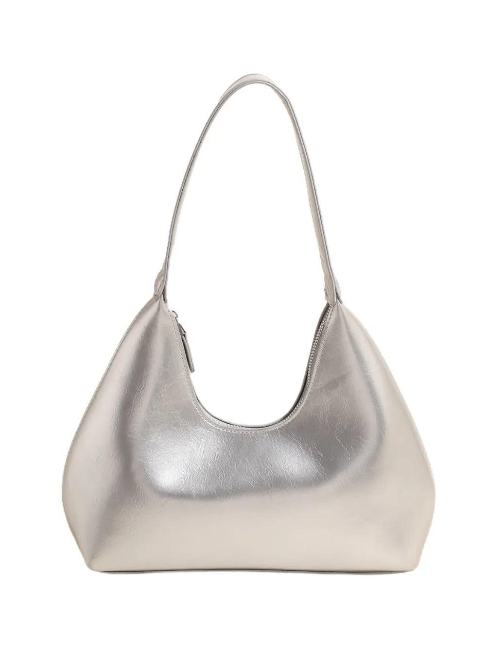 PU Leather Shoulder Bag with ZipBag