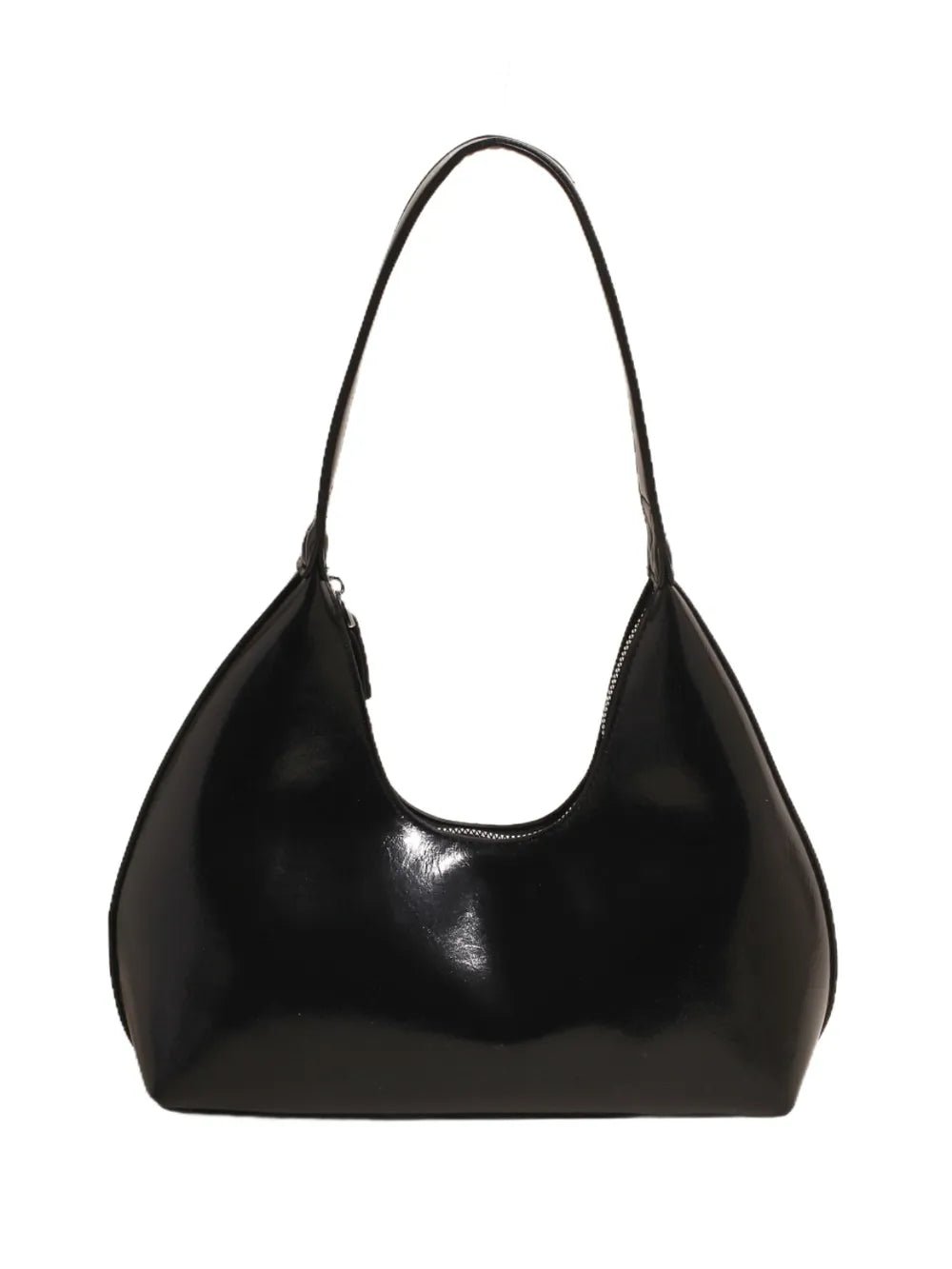 PU Leather Shoulder Bag with ZipBag