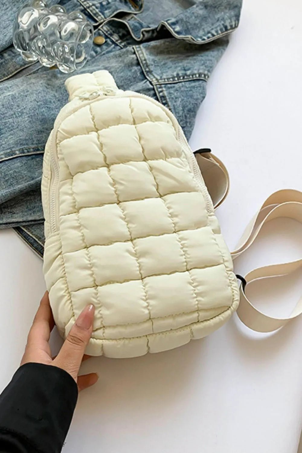 Quilted Nylon Crossbody BagBag