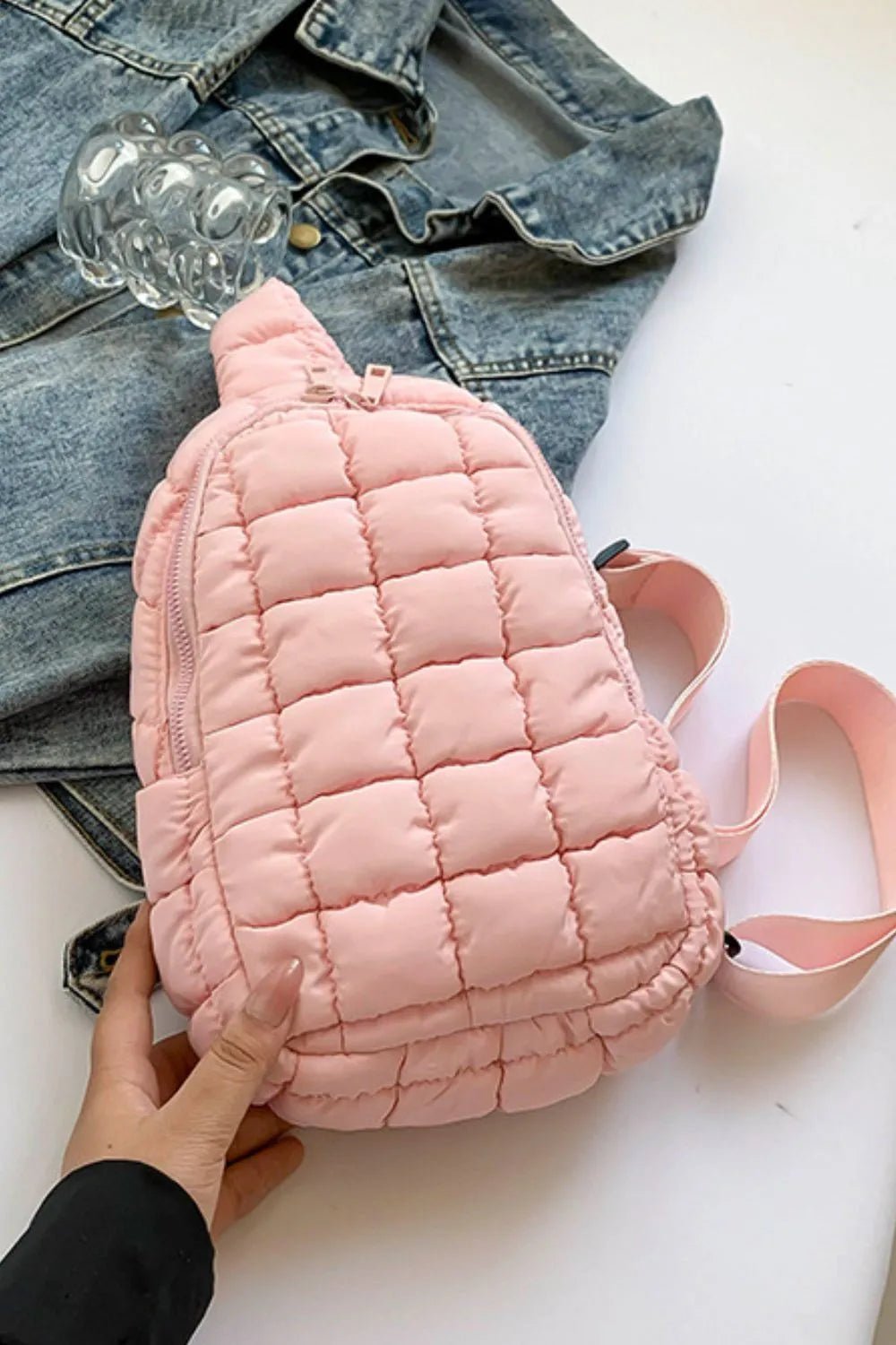 Quilted Nylon Crossbody BagBag