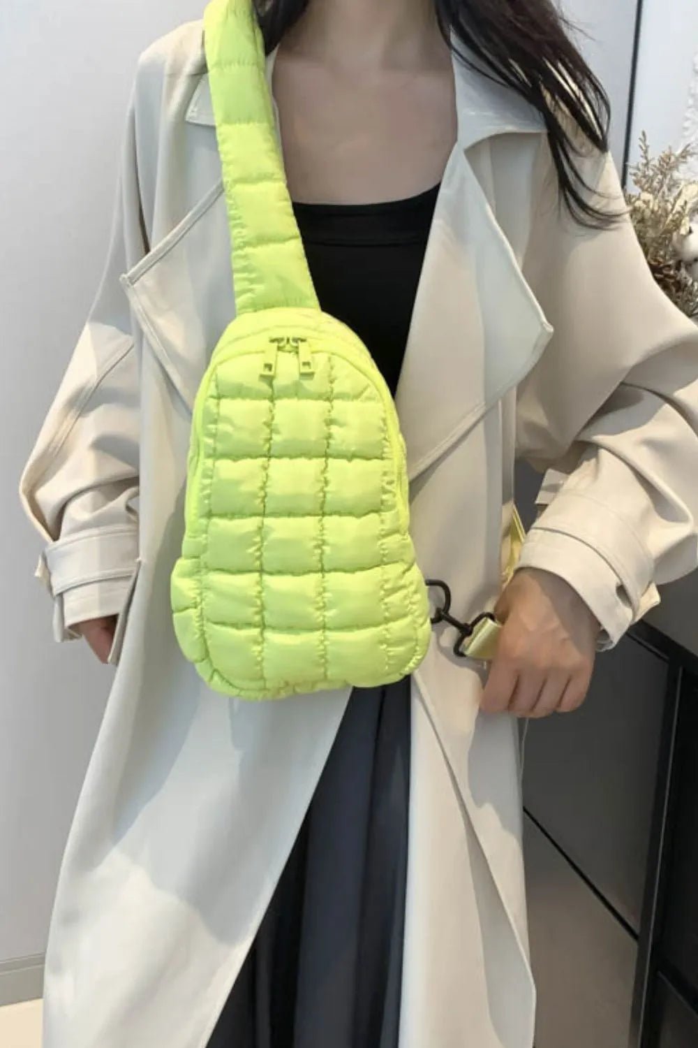 Quilted Nylon Crossbody BagBag