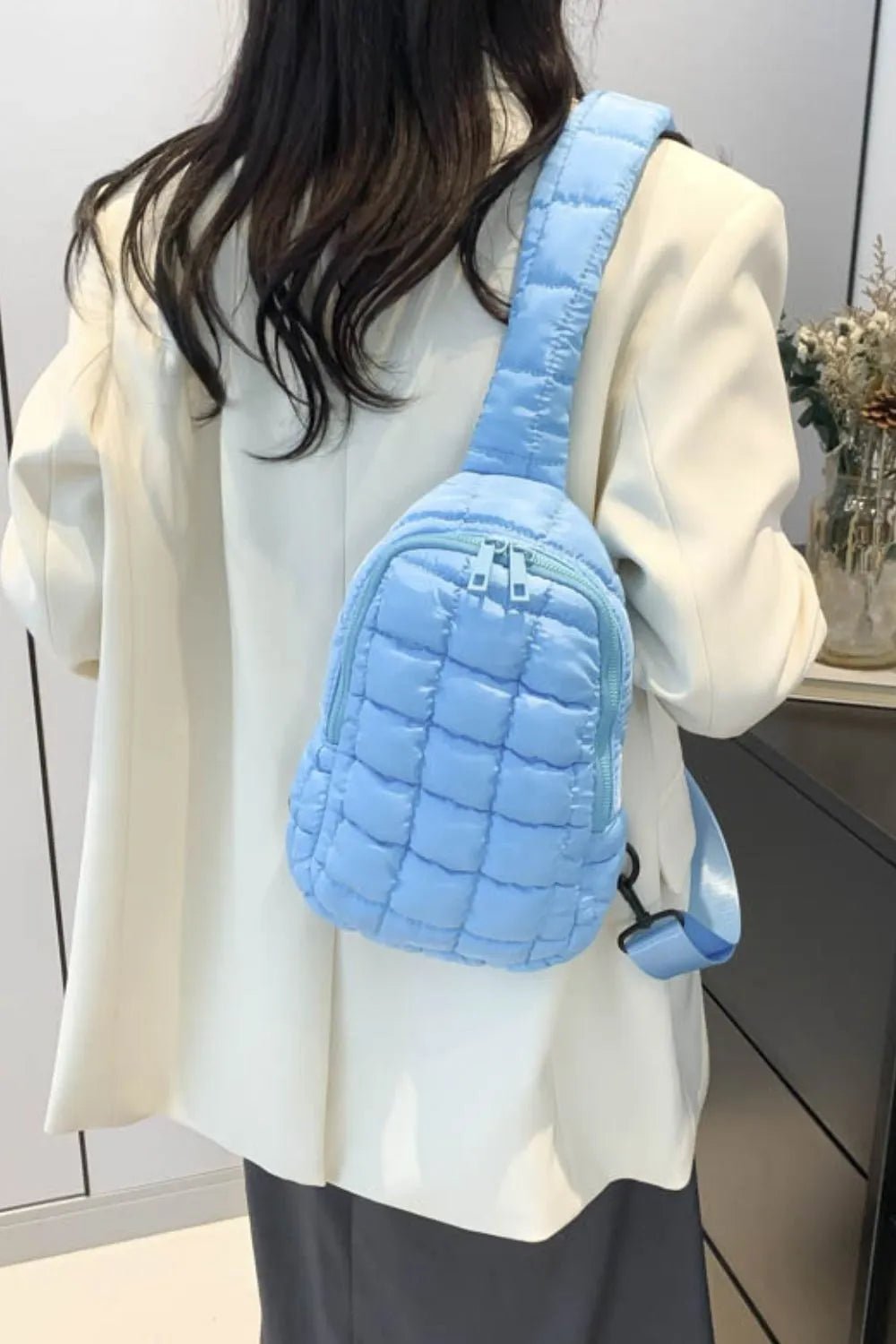 Quilted Nylon Crossbody BagBag