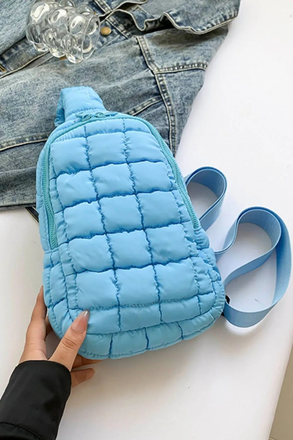 Quilted Nylon Crossbody BagBag