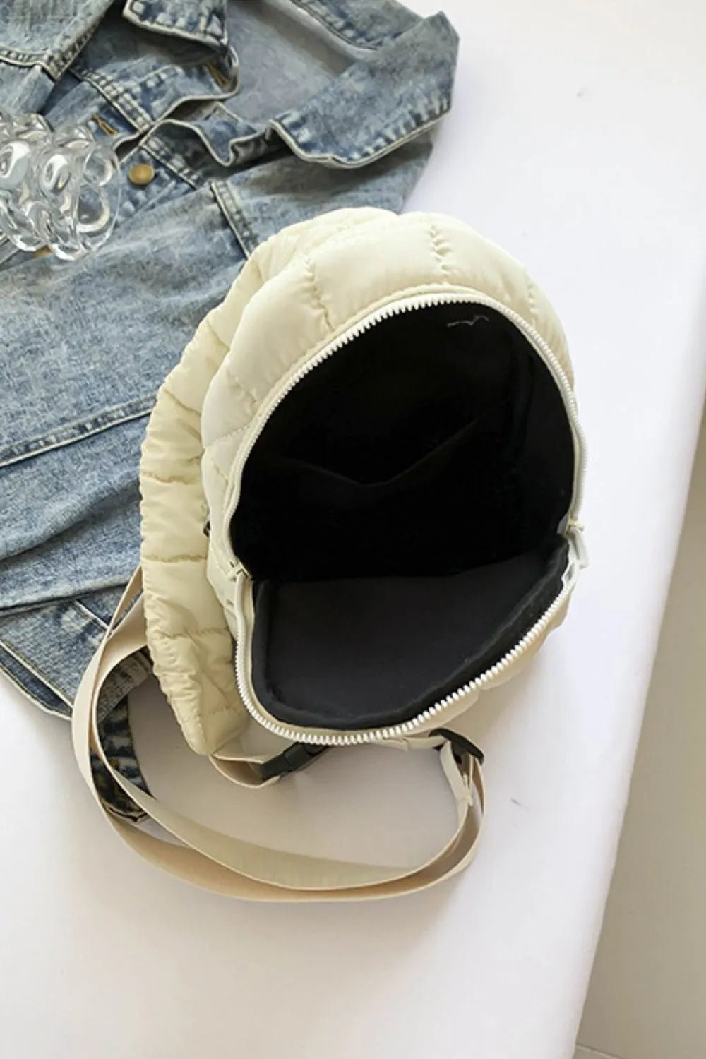 Quilted Nylon Crossbody BagBag