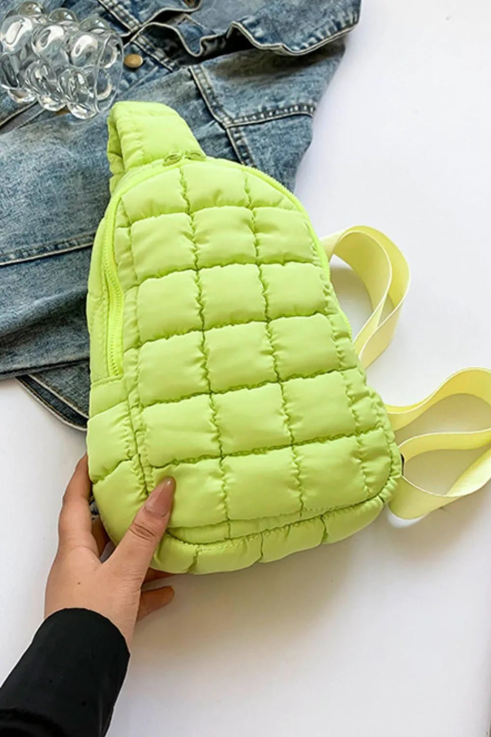 Quilted Nylon Crossbody BagBag