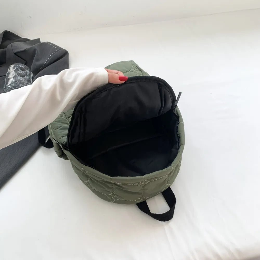 Quilted Polyester Backpack BagBag