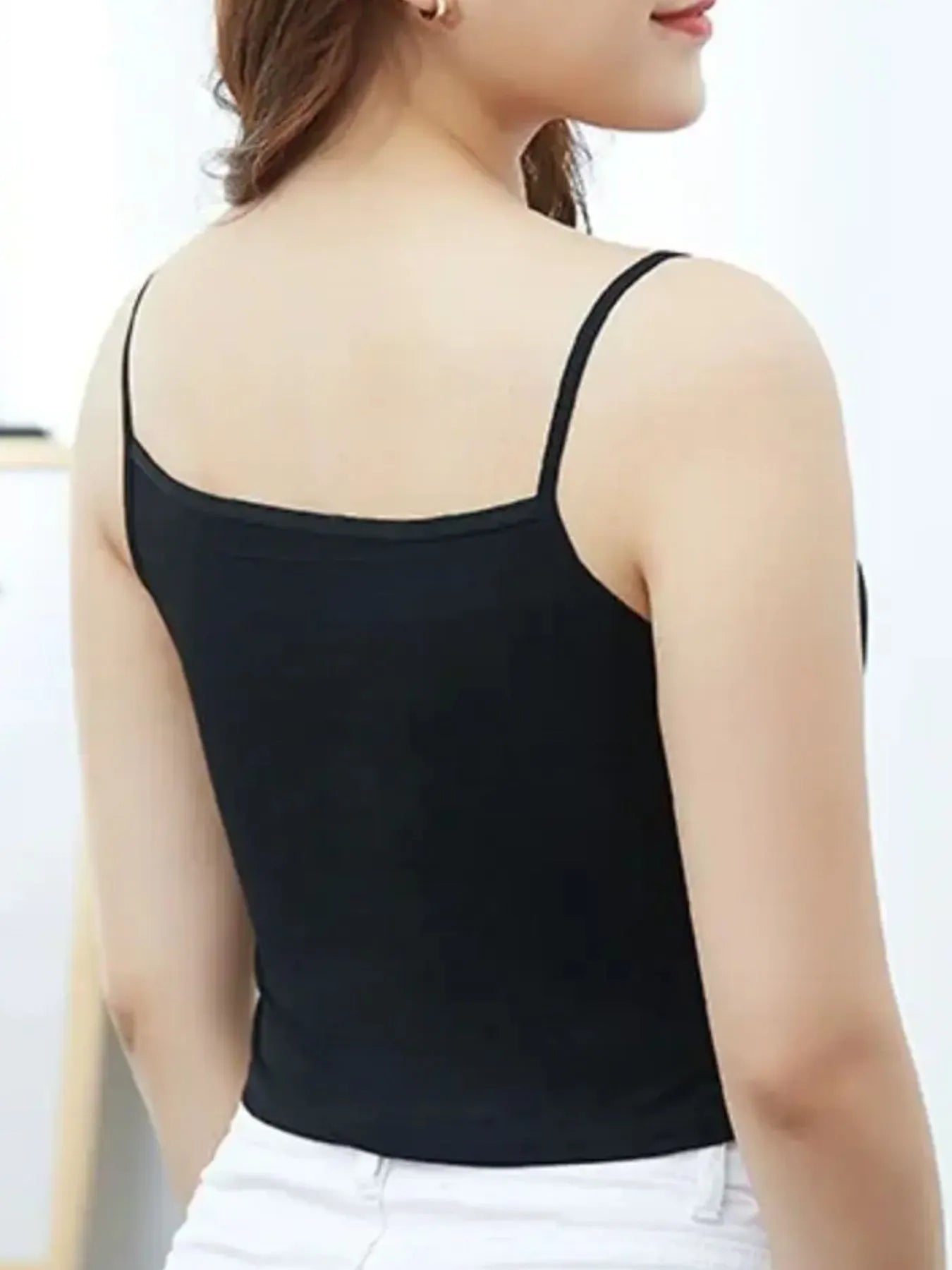 Scoop Neck Cropped Tank Top