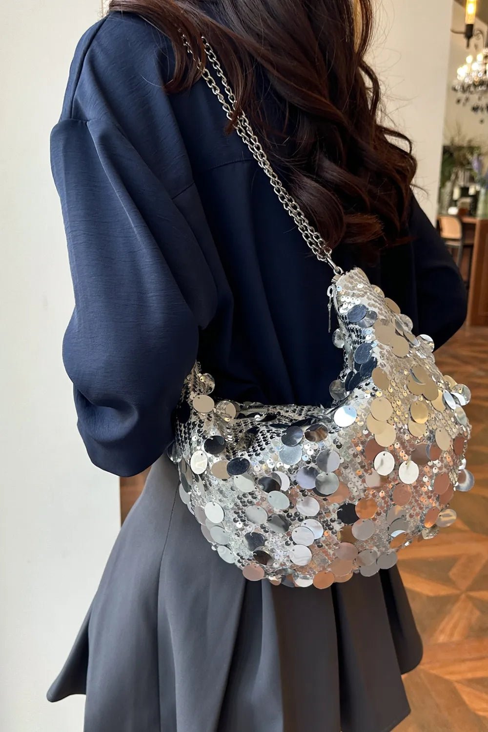 Sequin Chain Crossbody BagBag