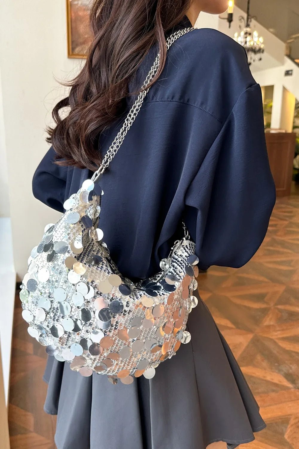 Sequin Chain Crossbody BagBag