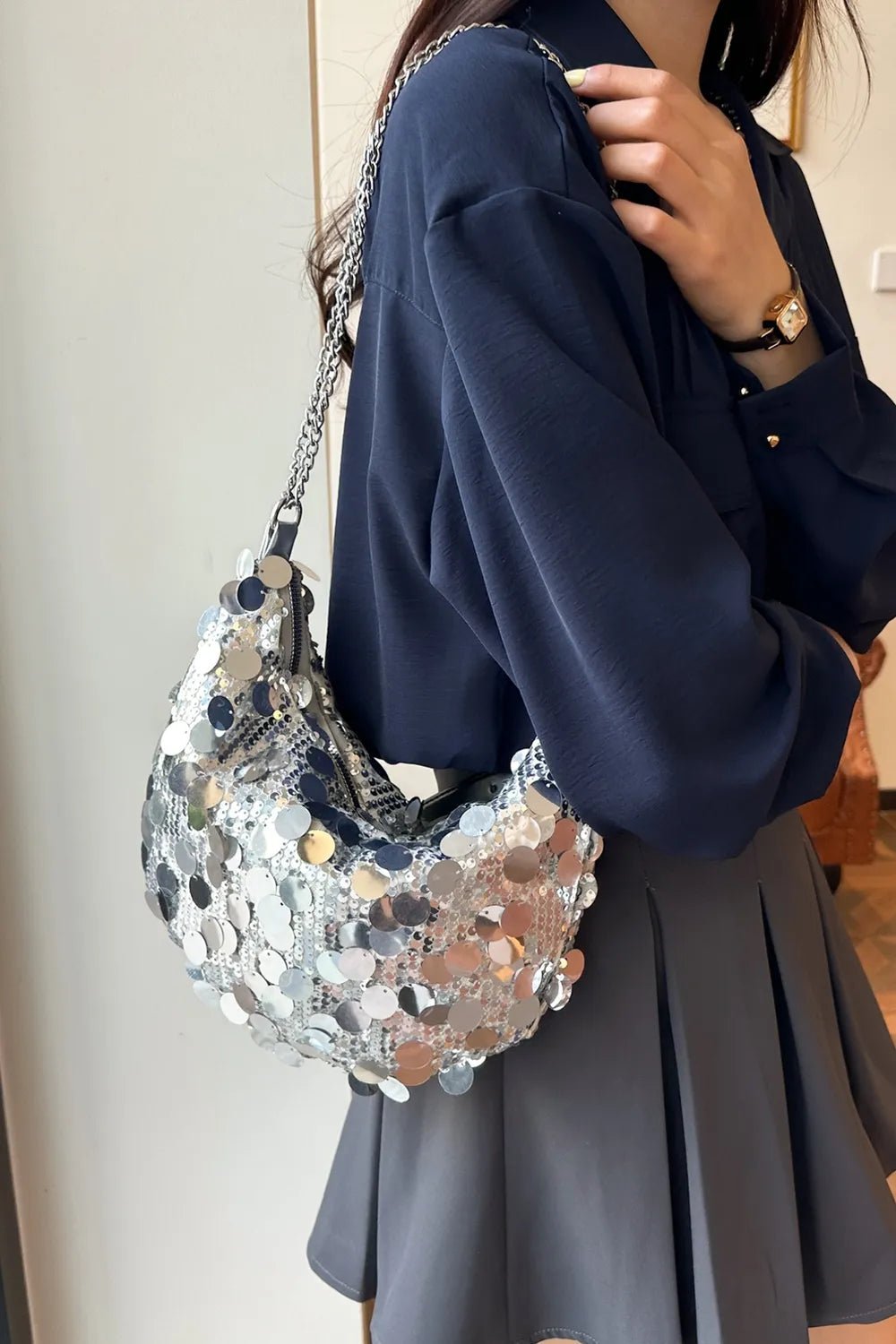 Sequin Chain Crossbody BagBag