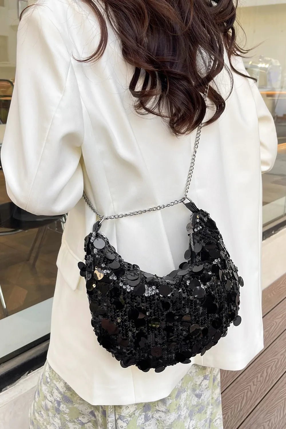 Sequin Chain Crossbody BagBag