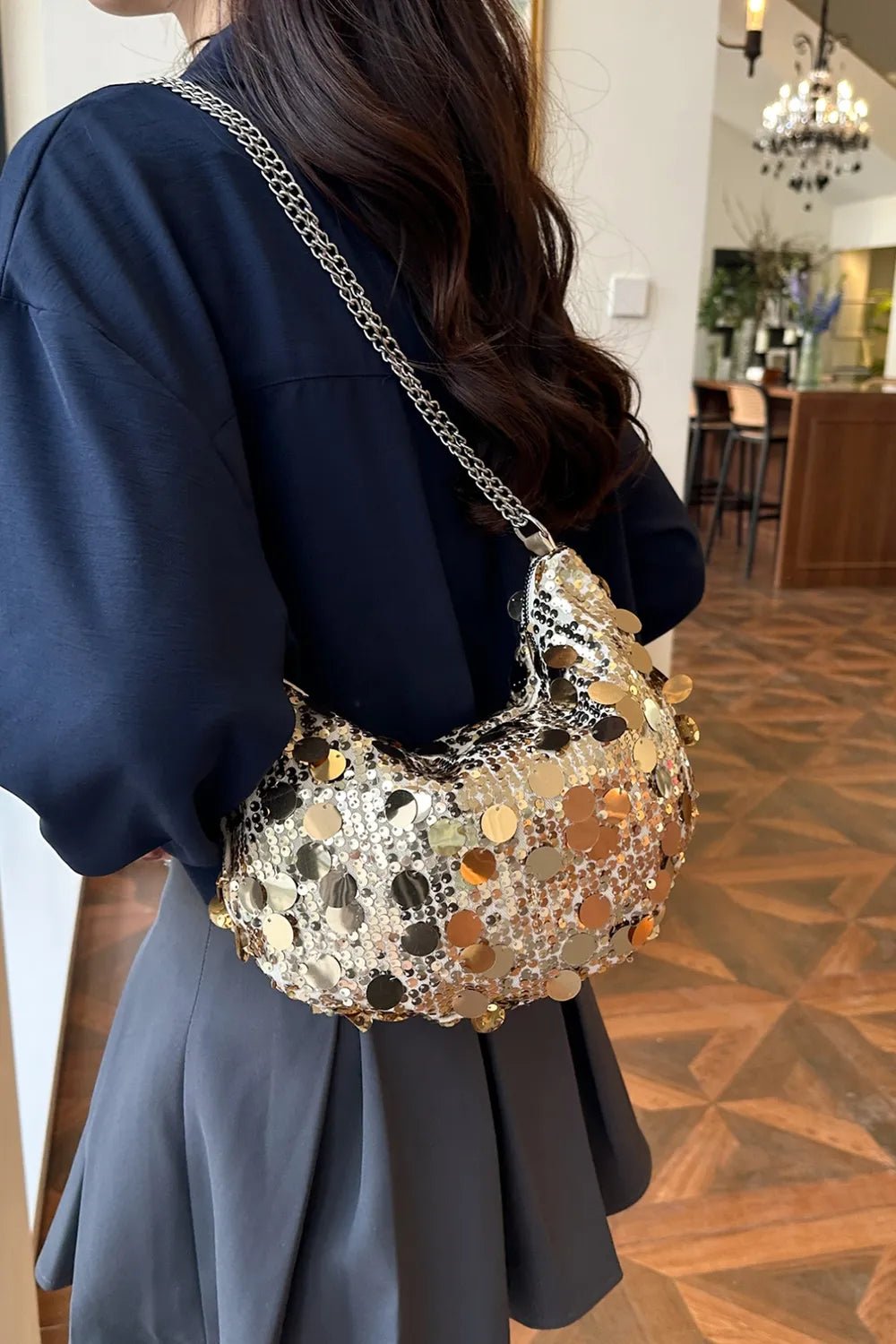 Sequin Chain Crossbody BagBag