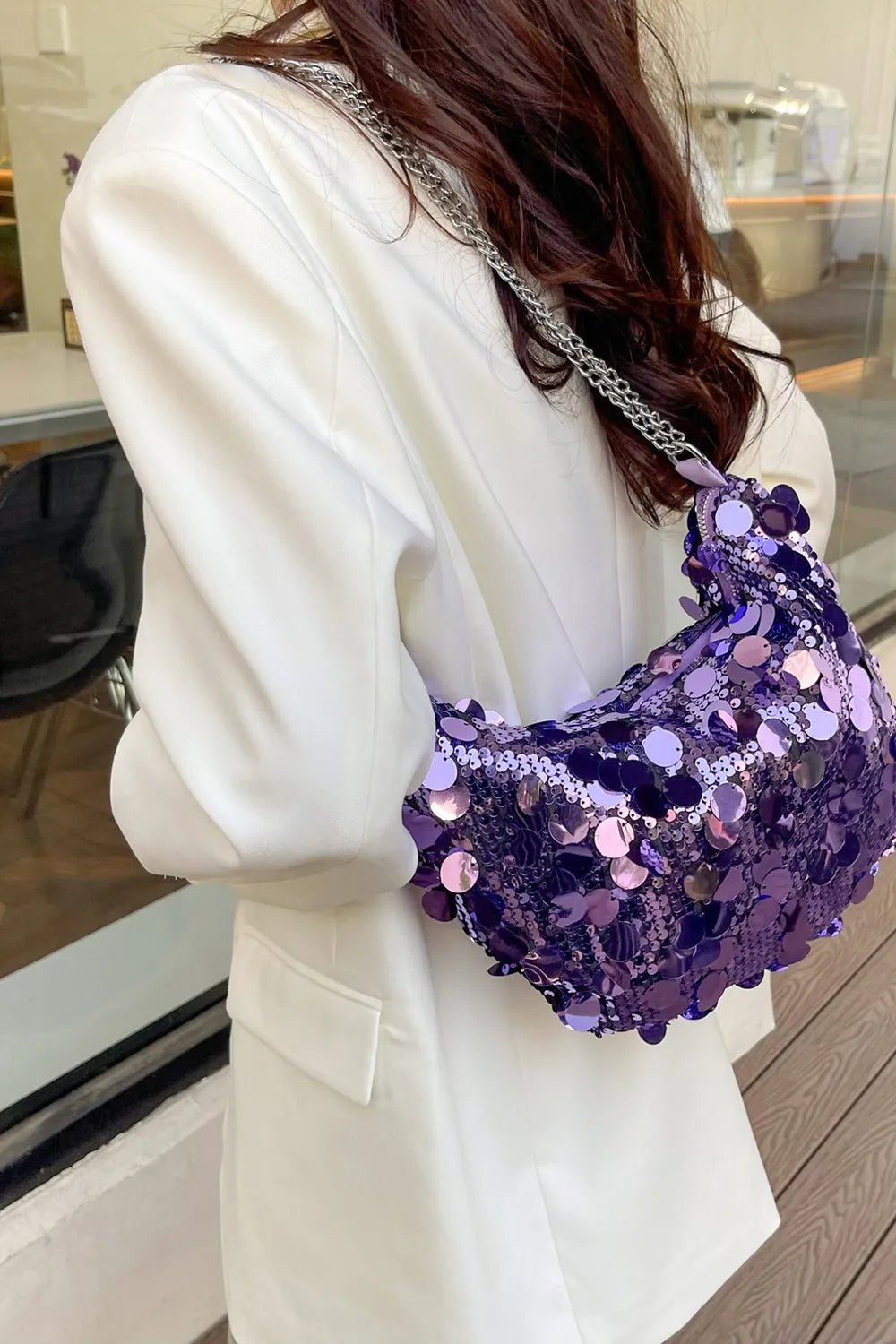 Sequin Chain Crossbody BagBag