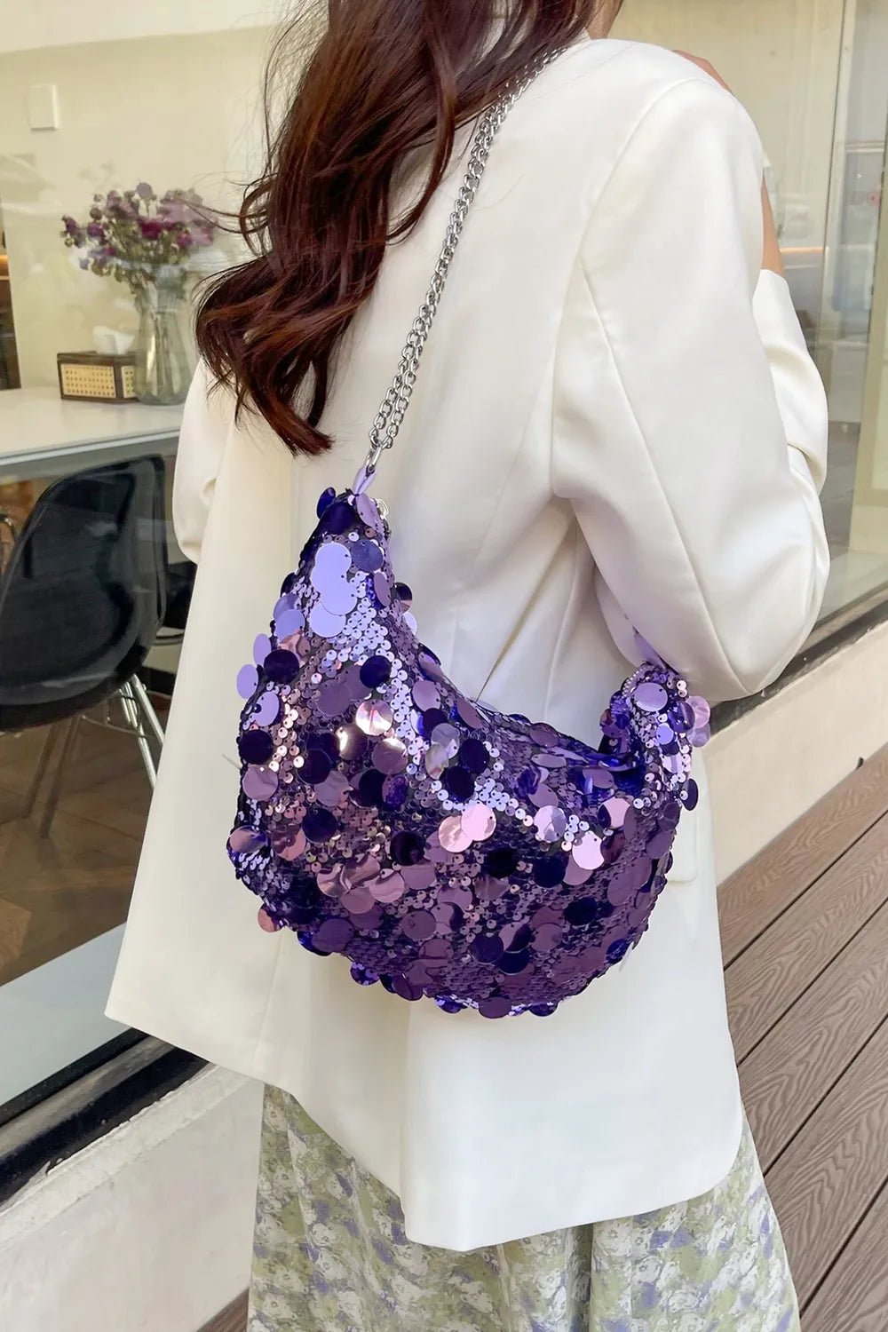 Sequin Chain Crossbody BagBag