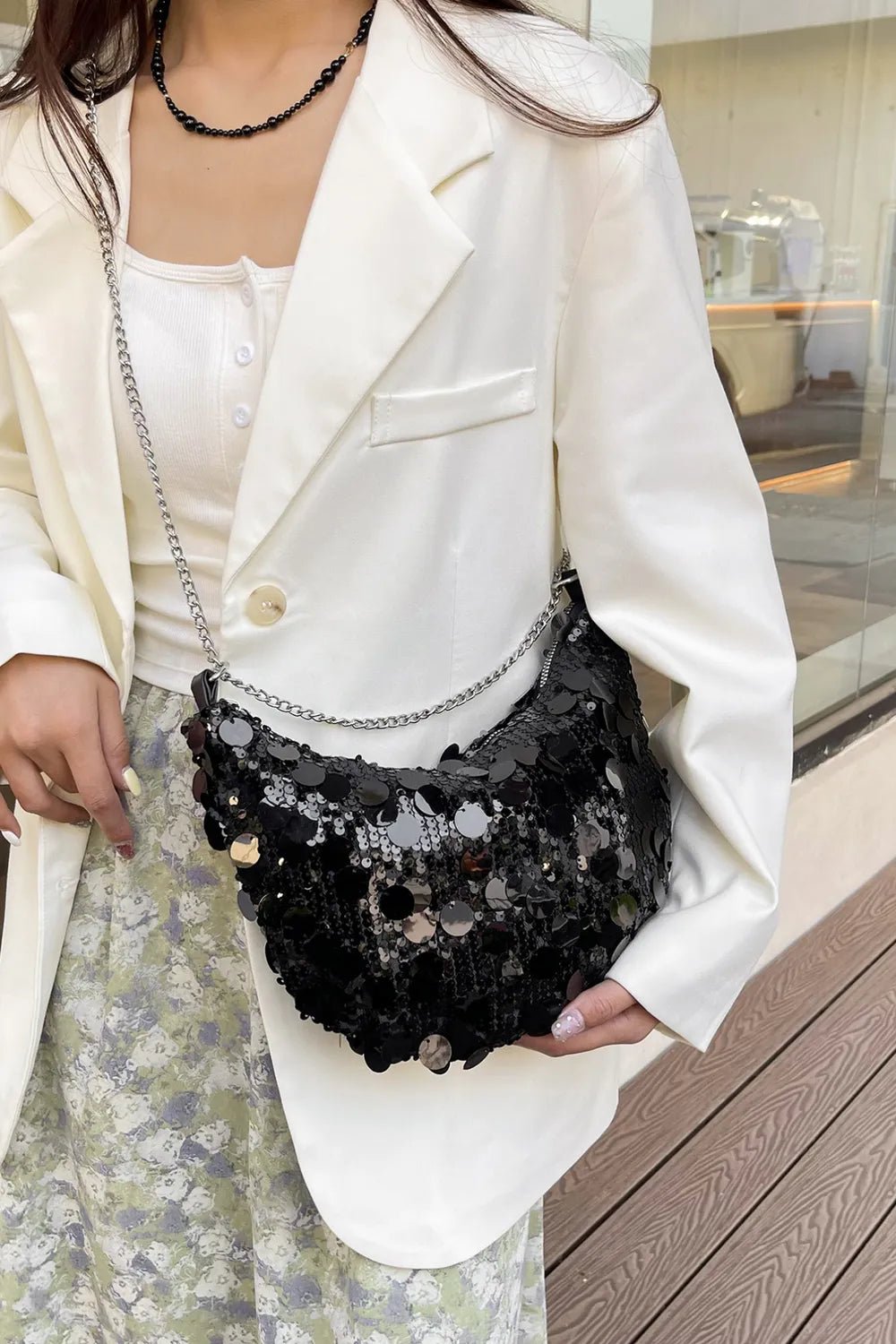 Sequin Chain Crossbody BagBag