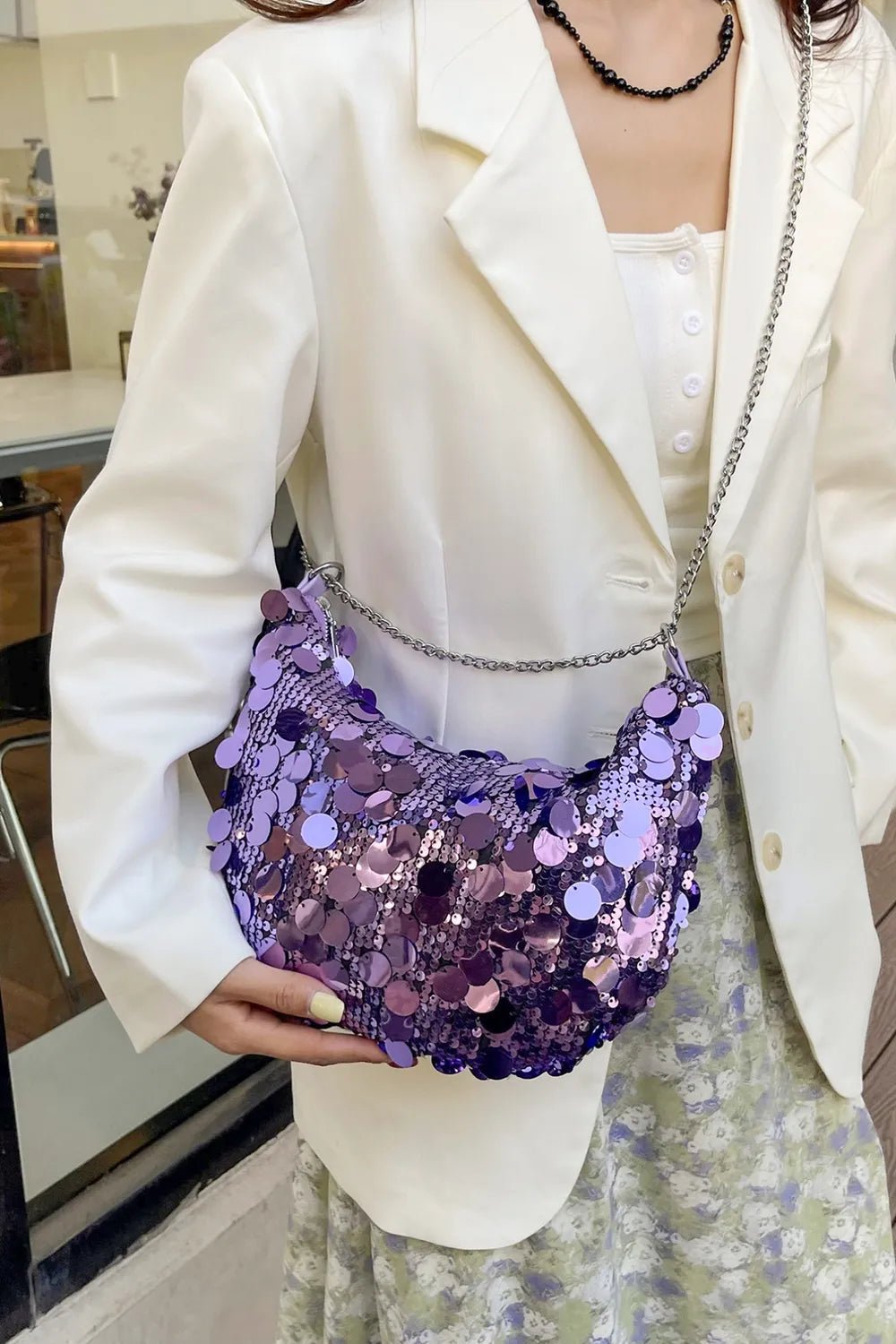 Sequin Chain Crossbody BagBag