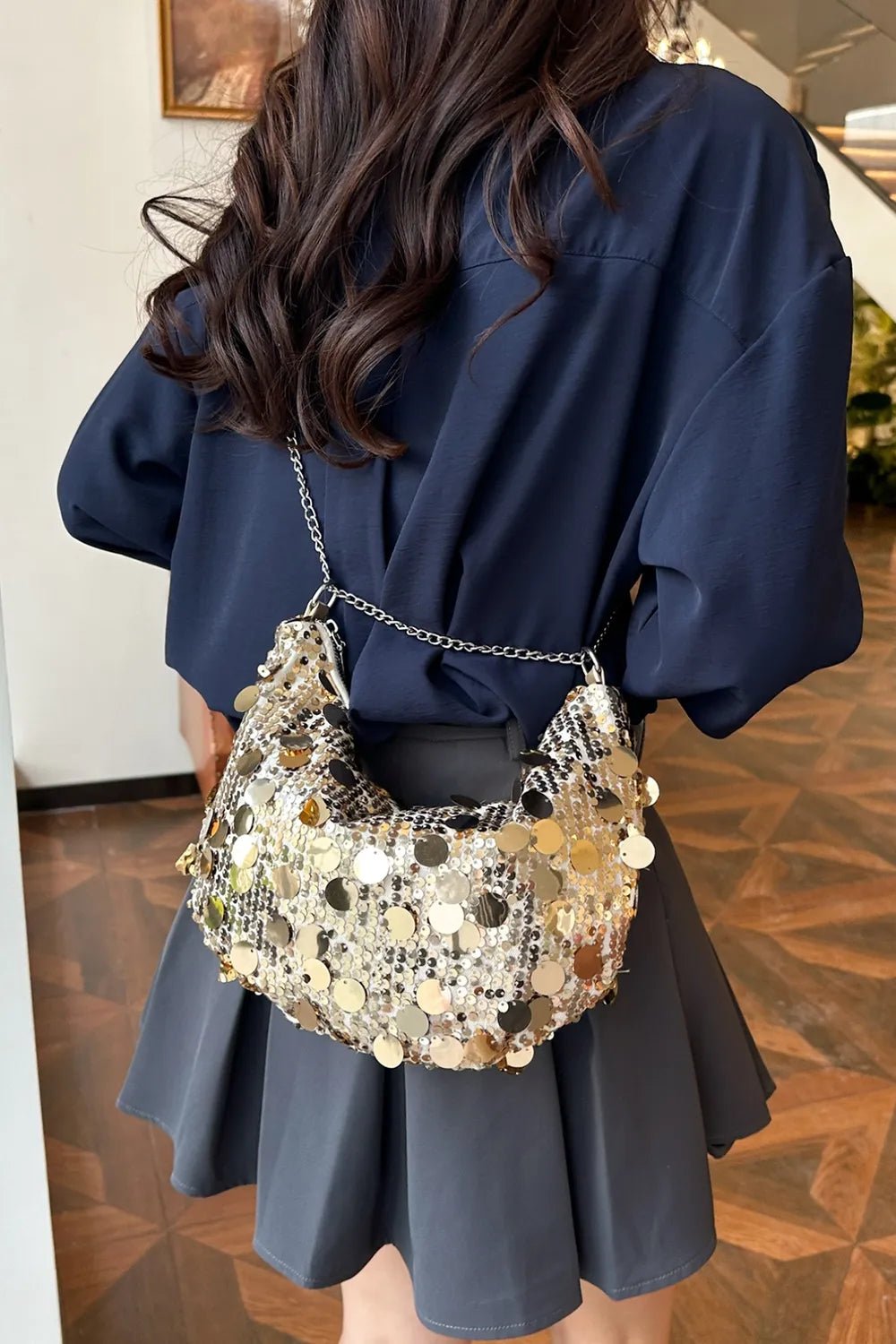 Sequin Chain Crossbody BagBag