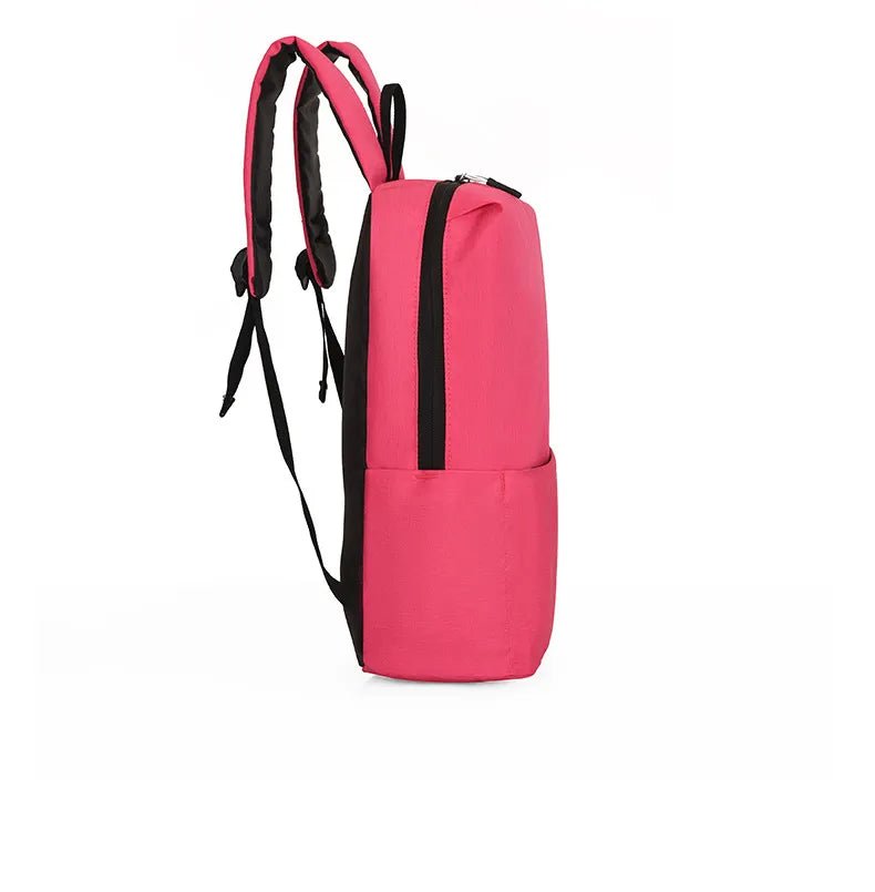Solid Color Nylon Backpack BagBag