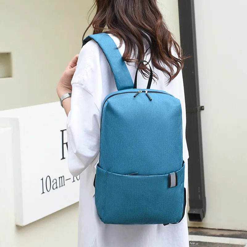 Solid Color Nylon Backpack BagBag