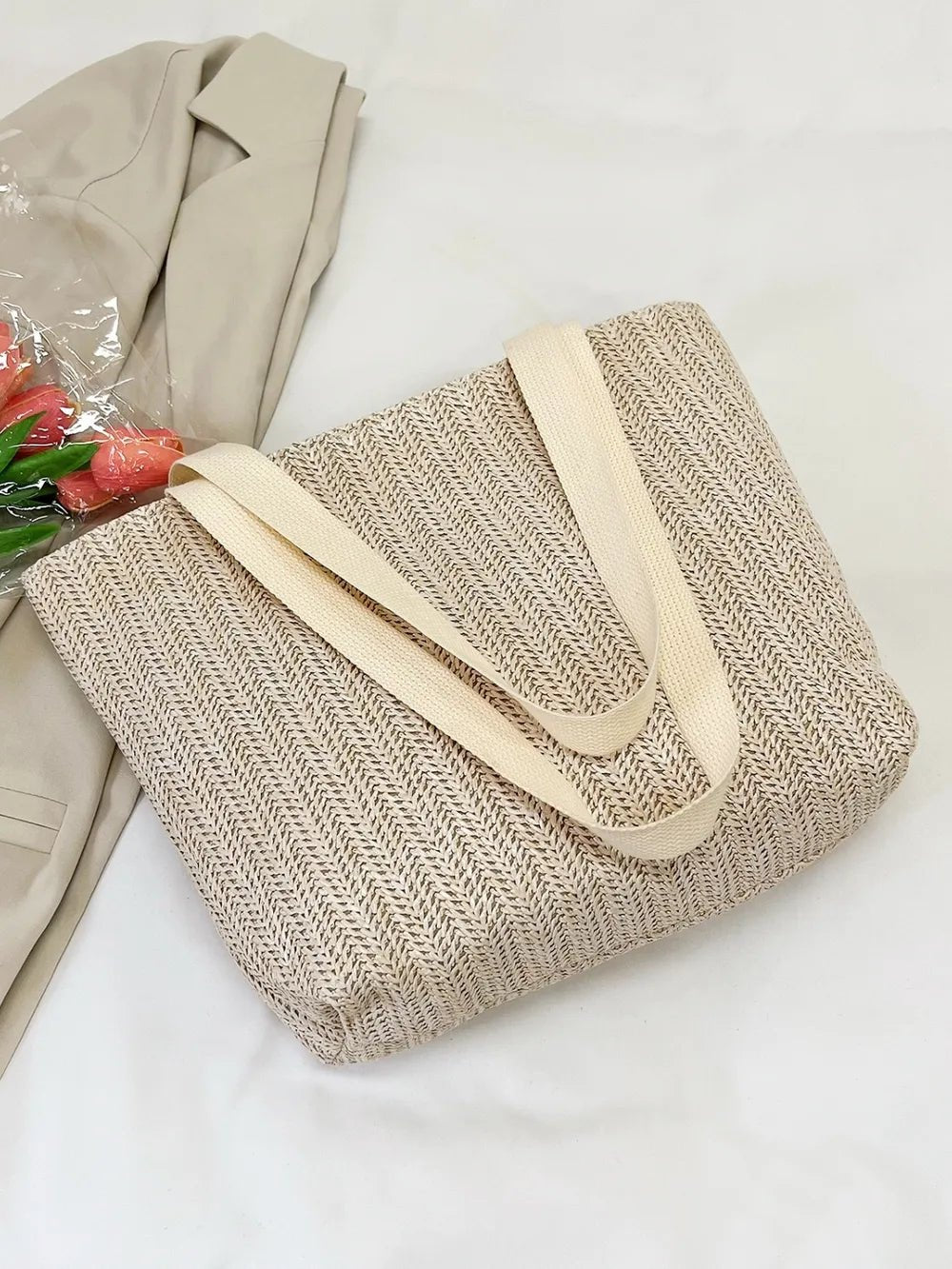 Straw Woven Tote BagBag