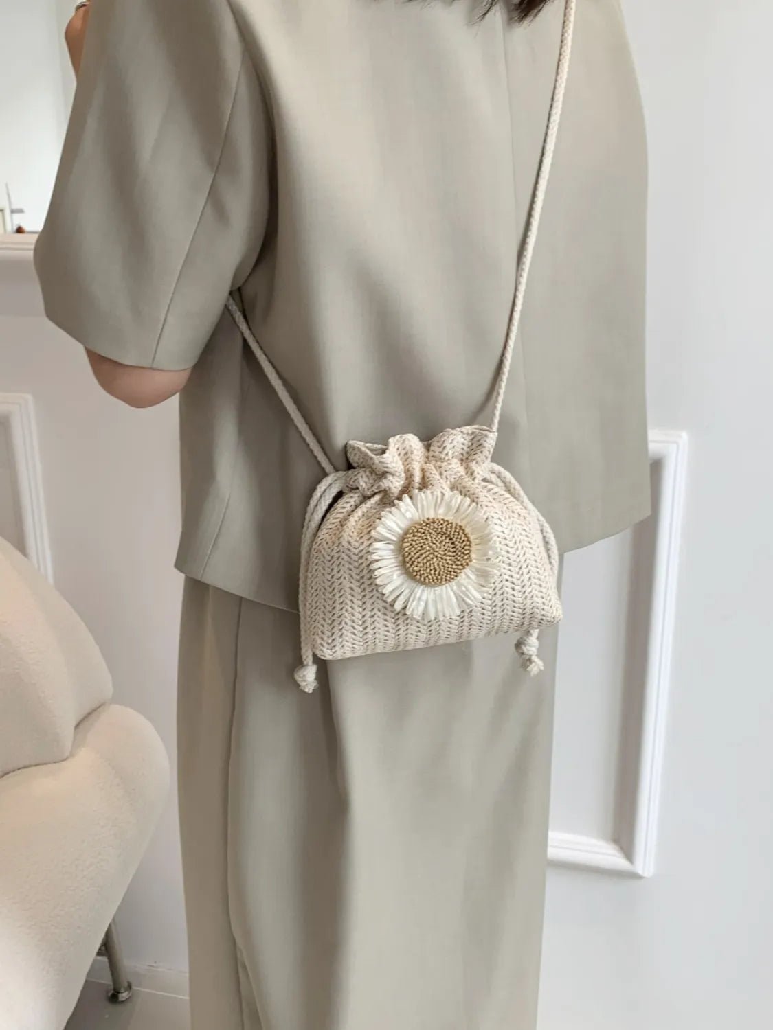 Sunflower Drawstring Bucket BagBag