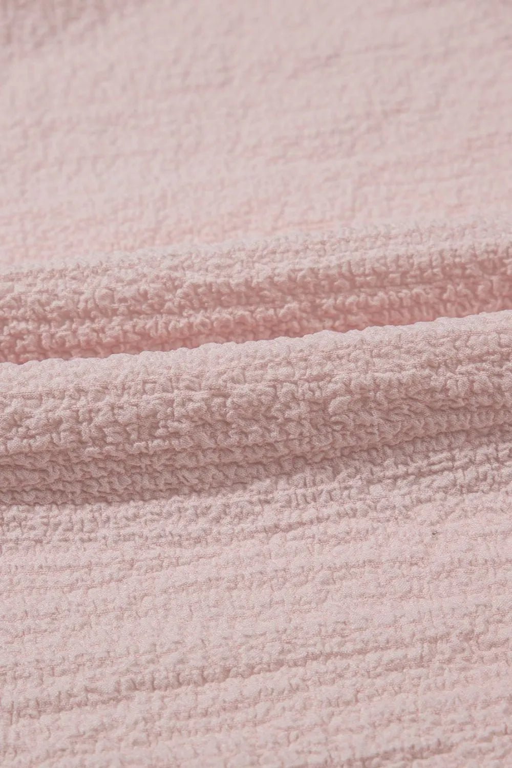 Textured Bow Knot Frilled Butterfly Sleeve Blouse